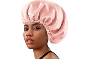 Zixsavk Adjustable Silk-Stain Hair Bonnet for Sleeping Women Hair Protector Double Layer Ideal for Natural Curly Natural Hair