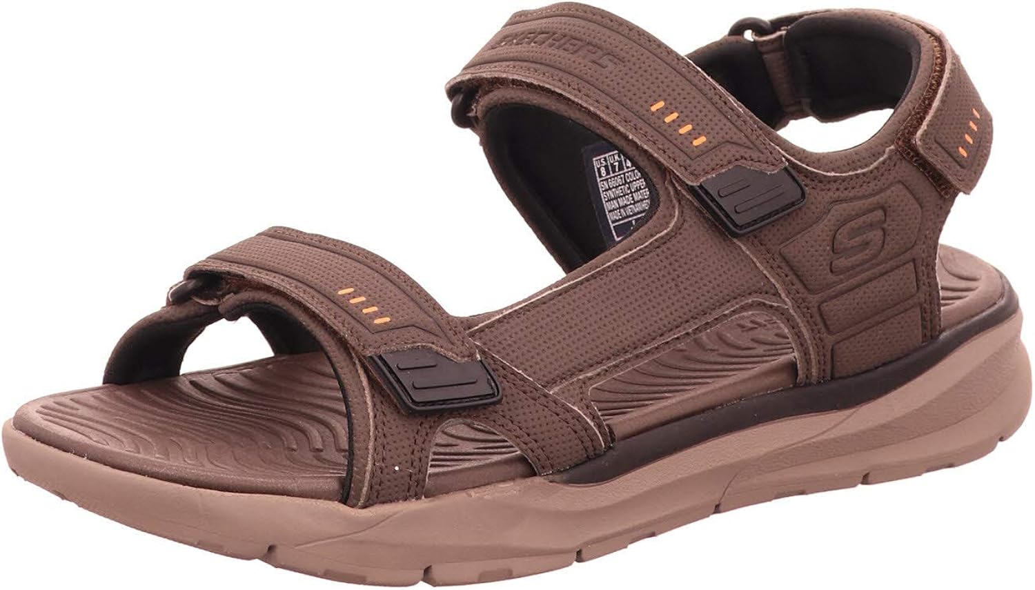skechers relaxed fit memory foam sandals