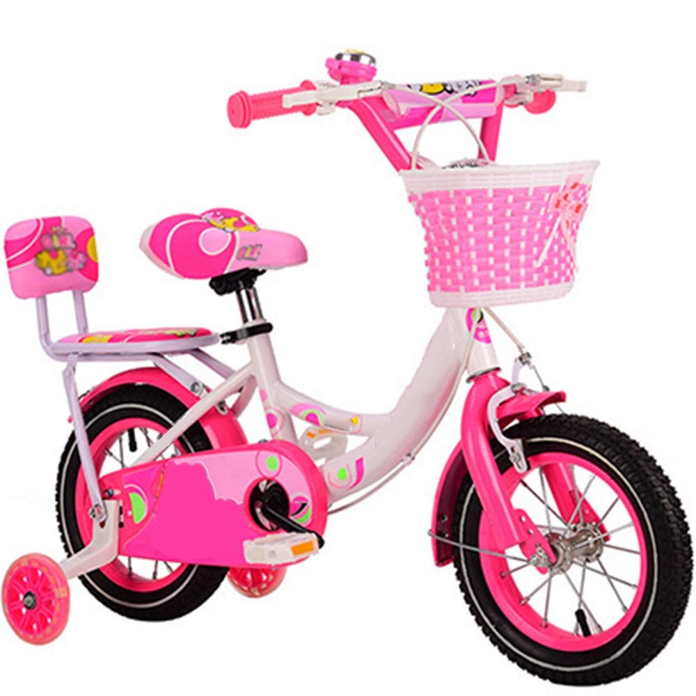 最も Axdwfd 子ども用自転車 B07pptm1dm Pink 14in キッズバイク12 14