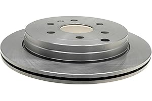 ACDelco Silver Rear Brake Rotor 18A2543A | GM 19255508 Brake Rotors for Select Buick Enclave, Chevrolet Traverse, Chevy, Saturn, GMC Acadia and more
