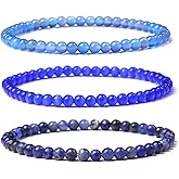 choice of all Blue Bracelets for Women,Blue Beaded Bracelet Nature Stone Handmade Crystal Butterfly Royal Blue Friendship Bracelets Gifts Trendy Stuff