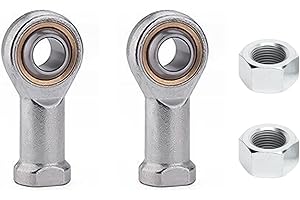 MOUMOUTEN Rod End Bearings, 2PCS SI12T/K M12*1.25 PTFE Composite Material Female Thread Rod End Joint Bearing Self-Lubricating Heim Joint