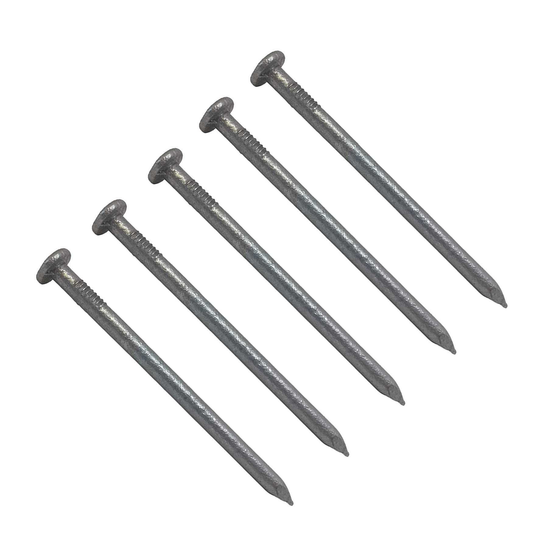 TERF® 65mm X 3.35mm Galvanised Round Wire Nails 65mm (2.5 inch) X 3.35mm Round Nail For Soft and Hard Timber Wood Joinery Construction Furniture Craft Decking Fence Multi Purpose - Pack of 75