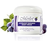 Merlot Moonlight Radiance Night Cream 4 oz | Lock in Moisture Overnight