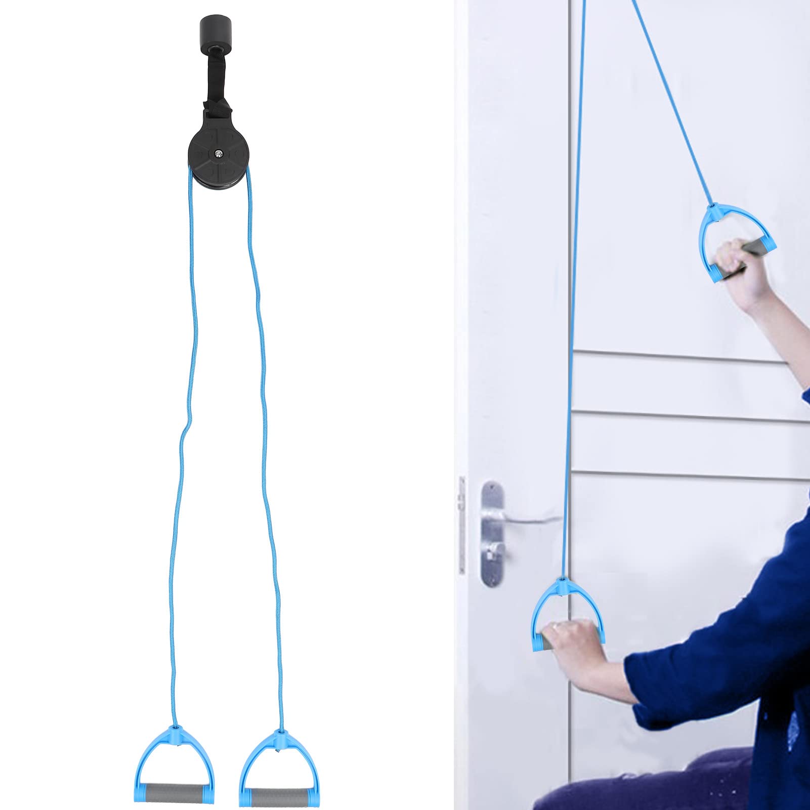 Shoulder Pulley Multi-use Shoulder Exercise Pulley, Shoulder Rehab Door Pulley Physical Therapy Arm Exercise Pulley System Shoulder Pulley Over The Door For Rotator Cuff Recovery