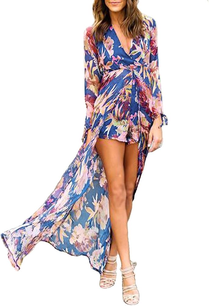 playsuit with maxi chiffon overlay