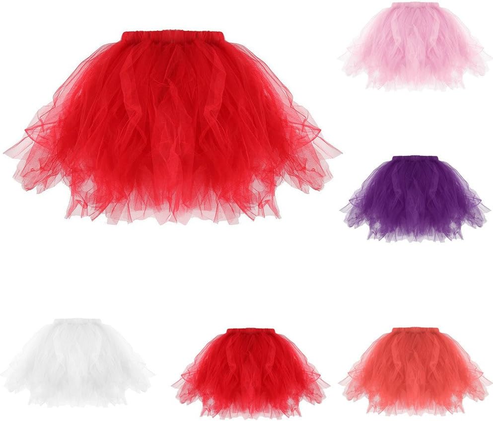 Lurryly Womens Pleated Tutu Adult Tutu Skirt Pleated Mini Skirts