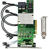 SAS HBA Card Compatible with 9211-8i & LSI 9300-8i IT Mode PCIe SATA Expansion Card, 8-Port 12Gbps PCIe 3.0 x8, SAS Expander 