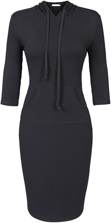 knee length hoodie women's