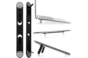 Laptop Stand Riser, Computer Stand for Desk Keyboard Riser Office Desk Accessories Tablet Mount Work from Home Essentials Bla