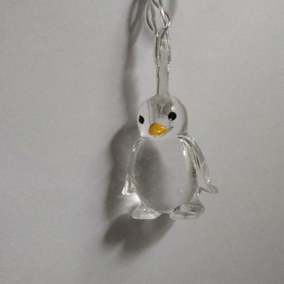 Penfly 1.65M 10LEDs Decorative Penguin Shape Light Romatic Fairy Night Mood Light for Home Indoor Kids Bedroom Party Festival Wedding(White) - Image 3