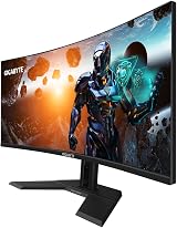 Gigabyte GS34WQC 34 inch WQHD Curved Monitor 3440x1440 135Hz OC view 2