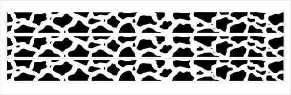 cow print door stickers