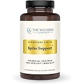 The Wellness Company Spike Support - Detox, Immune Health, Blood Flow, Anti-Clotting - Nattokinase, Dandelion Root, & Black Sativa | 60ct (1 Month Supply)