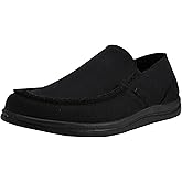 Canven Mens Canvas Shoes Slip On Loafers Deck Shoes Walking Lightweight Causal Slip-ons