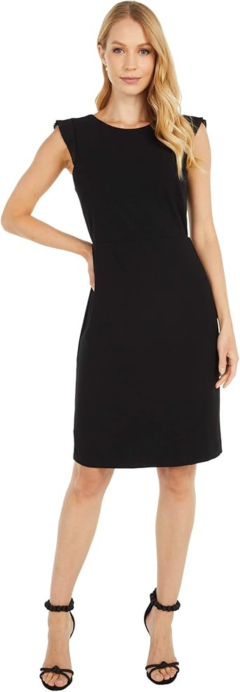 pleat sleeve shift dress sam edelman