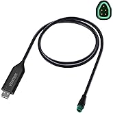 Varstrom Ebike USB Programming Cables for Bafang CAN Protocol Mid Drive Kit | 39.4"(100CM) Length, USB Port Programming Cable for BBS01B BBS02B HD Mid Drive Motor to Change Parameter ,Not for Other Motor