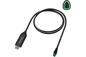 Varstrom Ebike USB Programming Cables for Bafang CAN Protocol Mid Drive Kit:BBS03 HD BBS01 BBS02 Mid Drive Motor,39.4"(100CM) Length USB Port Programming Cable for 8fun Mid Motor to Change Parameter