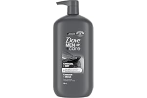 Dove Men+Care Body+Face Scrub Hydrating Charcoal+Clay 24hr Nourishing, 950mL