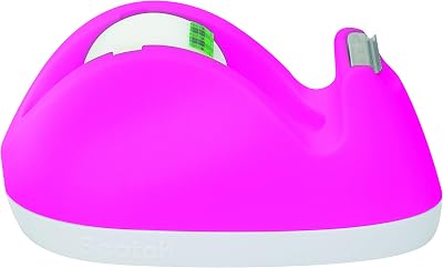 Scotch Rabbit Tape Dispenser C29 Pink with Scotch Magic Tape 19 mm x 8.89 m
