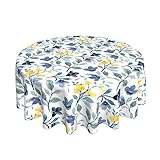 BETGINY Watercolor Floral Tablecloth 70x70 Inch