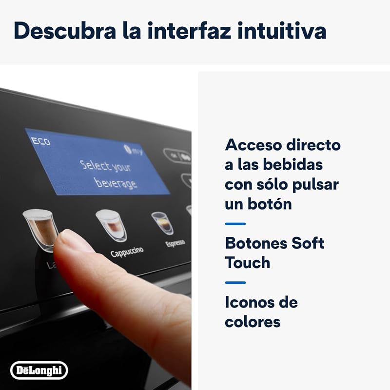 Eletta Cappuccino, Máquina de café automática, expresso, Cafeteira, ECAM46.860.B, Preto