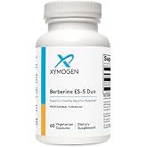 XYMOGEN Berberine ES-5, 60 Capsules | Dihydoberberine and Polyphenols from Brown Seaweed, Supports Metabolic Cellular Health, 5X the Bioavailability of Berberine