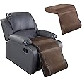 HOMBYS Memory Foam Recliner Cushion with Leg Pillow for Elderly Large Square Seat Cushion Wave Shape Footrest Extender for Armchairs Couch, Thick & Supportive, Non-Slip Design