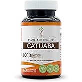 Secrets of the Tribe Catuaba 60 Capsules, 1000 mg, Wildcrafted Erythroxylum catuaba Dried Bark (60 Capsules)