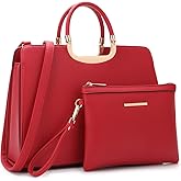 Womens Handbag Top Handle Shoulder Bag Tote Satchel Purse Work Bag with Matching Wallet