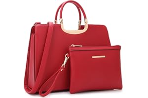DASEIN Womens Handbag Top Handle Shoulder Bag Tote Satchel Purse Work Bag with Matching Wallet
