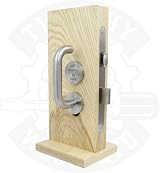 Zoo Hardware Lift to Lock Disabled Toilet Mortice Door Lock Stainless Steel view 2