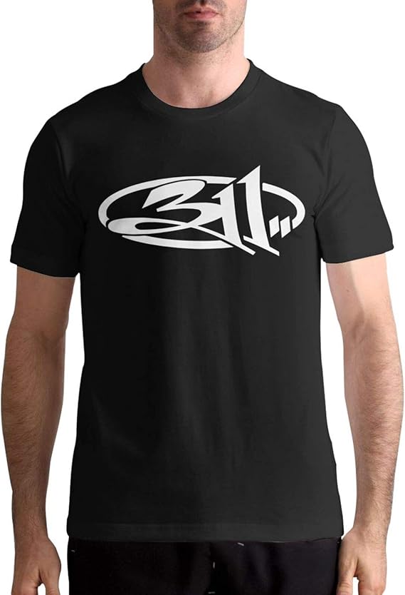 311 Band Men T-Shirt Classic Crewneck Cotton Short Sleeve Shirt Casual