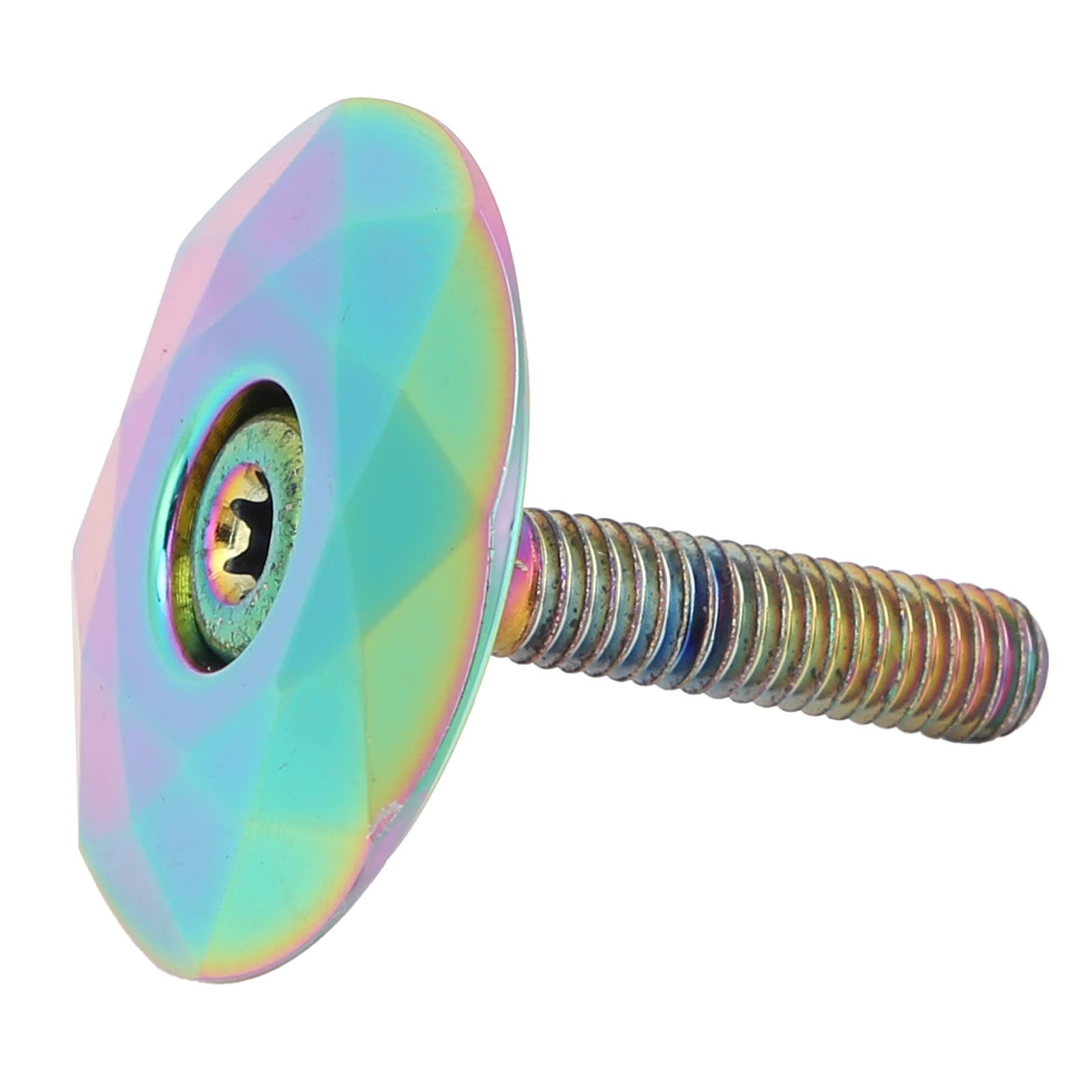 SUNGOOYUE Bicycle Headset Top Cap, Aluminum Alloy Bike Headset Stem Top with for Mountain Road Bike(Multicolor)