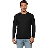 INGEAR Men's Ultra Soft Casual Base Layer Polyblend Long Sleeve T-Shirt, Crewneck, Lightweight Jersey Fabric,