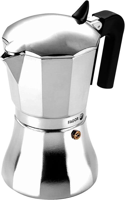 Fagor Cupy Cafetera Italiana, Inducción, Aluminio, Express, 12 Tazas Café, Apta para todas las Cocinas, Vitrocerámica, Gas, Eléctrica, Junta de Silicona Gran Durabilidad — foto 1 de 7
