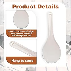 2 Pcs Plastic Rice Paddle, Non-stick Rice Spoon