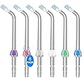 Flosser Replacement Tips for Waterpik Water Flosser,Plaque Seeker Replacement Tips Compatible with Waterpik Water Flossers and Other Brand Oral Irrigators, Plaque Remove Brisles Tips(6-Pack)