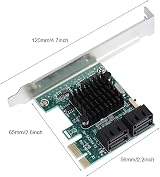 ASHATA PCI-E to SATA 3.0 6G Controller Card 4 Port Rear Adapter for Windows view 7