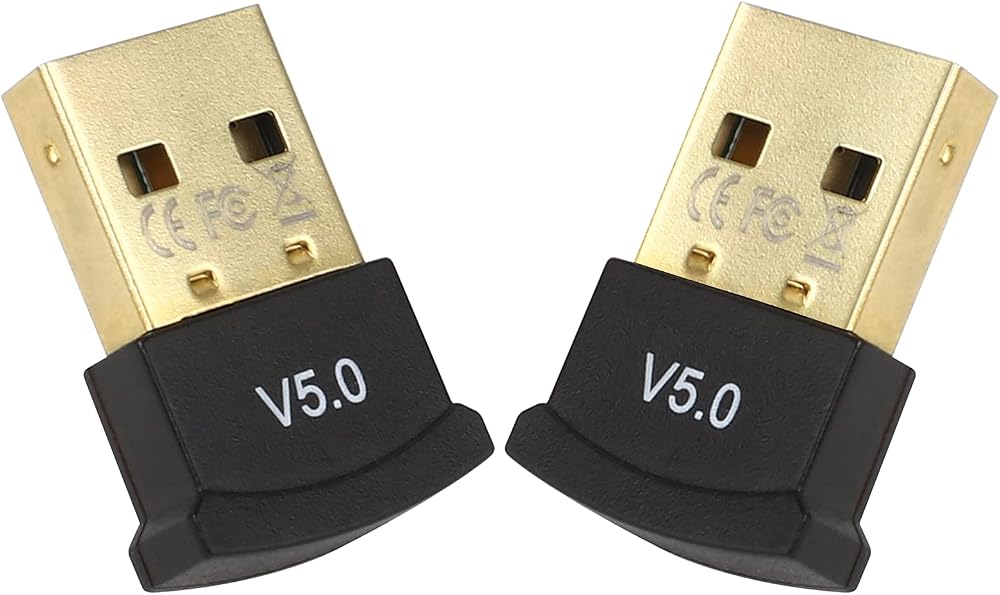 Haisheng 5.0 Bluetooth USB Adapter Dongle Receiver Transmitter for PC Windows