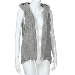 LISTHA Outwear Vest Women Hoodie Waistcoat Sherpa