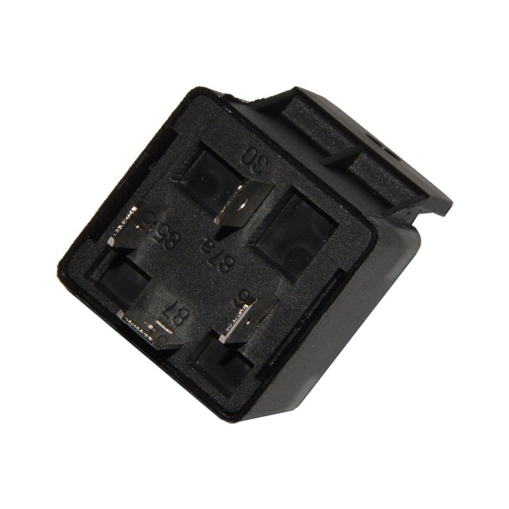 KANGQP 5 Pack 40/30 AMP 12V DC 5 PIN SPDT Automotive Waterproof Relay Set 12 AWG Hot Wires Style Car Relays Interlocking Block Socket Holder + Pigtails Wire Harness(1 Year Warranty)