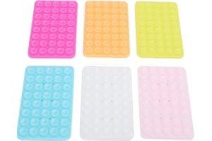 6PCS Universal Silicone Suction Cup Phone Case Mount Slip Sided for Mirror Shower Window Innovative Design Multifunctional Mo