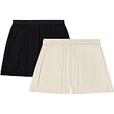 Hanes Women's Originals Sleep Shorts, 2-Pack, Comfywear Supersoft Lounge Shorts Pack, 3.25"