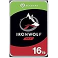 Seagate IronWolf 16TB NAS Internal Hard Drive HDD – CMR 3.5 Inch SATA 6GB/S 7200 RPM 256MB Cache for Raid Network Attached Storage, with Rescue Service (ST16000VN001)