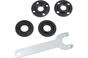 Set of 4 Replacement Parts for Angle Grinder Accessories with 125 mm Flex Key and Flange Wrench, Angle Grinder Flange Nut Set