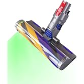 Yivy V15 Fluffy Optic Soft Cleaner Head for Dyson V7 V8 V10 V11 V15 Vacuum | Upgrade V15 Detect Accessories with LED Green Light, Hardwood Floor Roller Brush Attachment Replacement Parts for Dy-Son