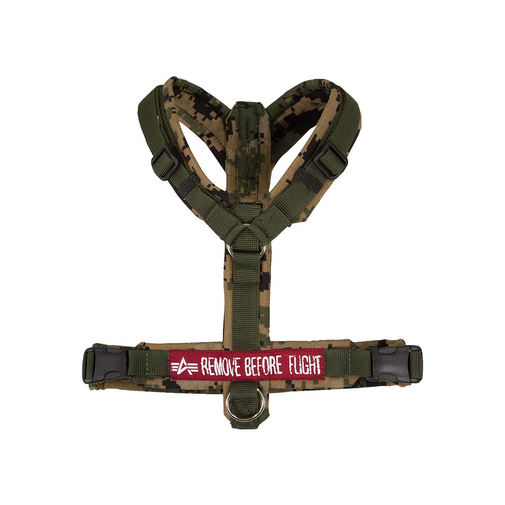 Alpha Industries Unisex Dog Harness Digi Olive Camo XXL