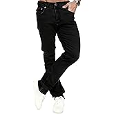 Blukraf Mens Straight Fit Jeans Insulated - Warm Pants for Winter Driving Office&Gym - Lightweight Fleece Transitional Jeans