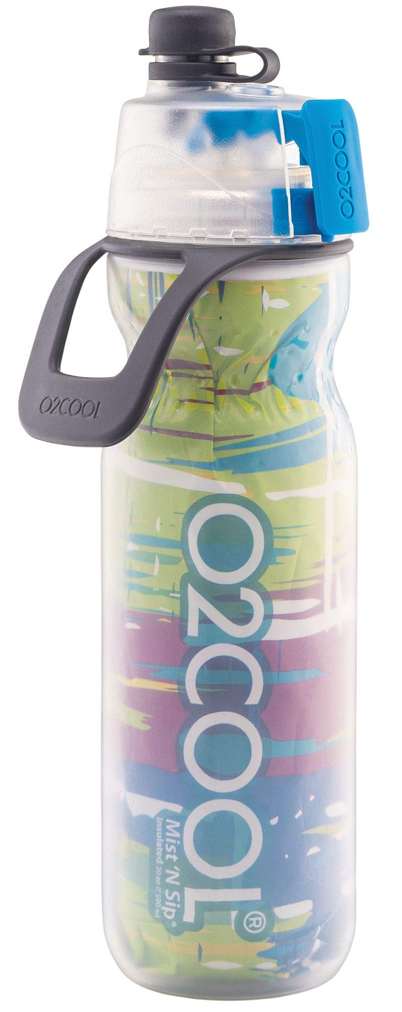 O2COOL Insulated Water Bottle, Mist 'N Sip Color Series, 20 oz, 20